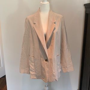 A New Day beige single button blazer